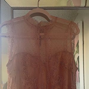 Sleeveless Lace Blouse